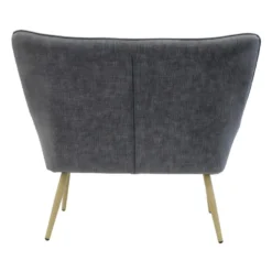 HELICIA - Canapé Fixe 2 Places Tissu Gris -Promos Chesteris Boutique canape 9169885