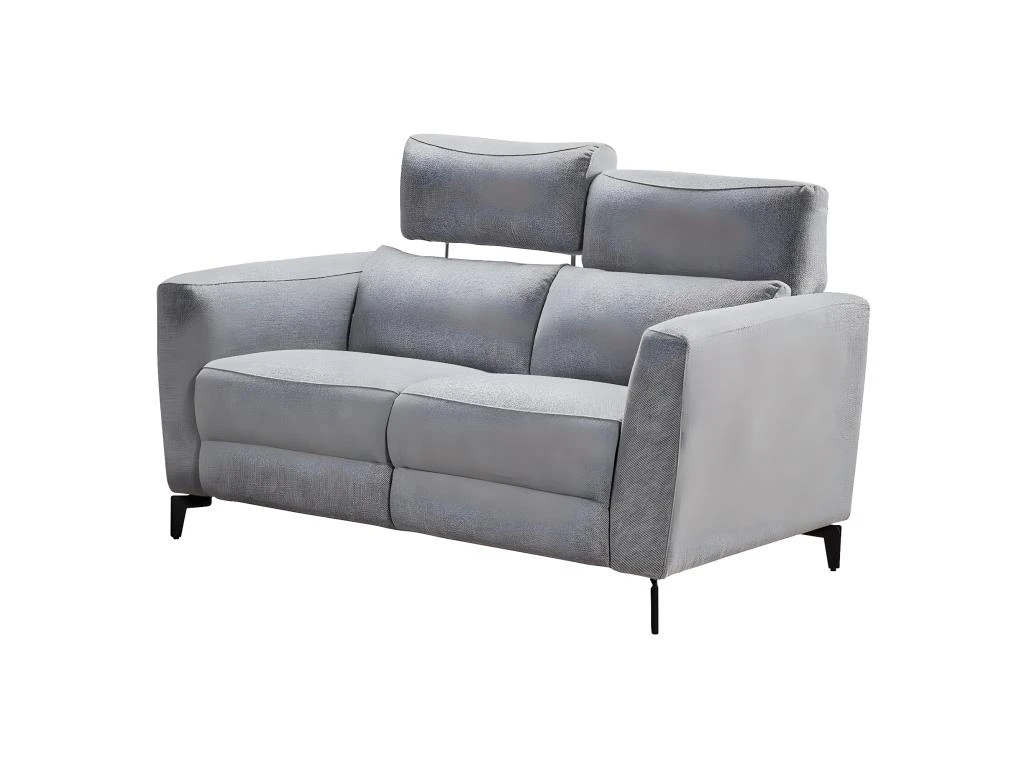 MUMBAI - Canapé Fixe 2 Places Gris Foncé 3 MUMBAI - Canapé Fixe 2 Places Gris Foncé – Image 3