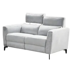 MUMBAI - Canapé Fixe 2 Places Gris Clair -Promos Chesteris Boutique canape 9170451