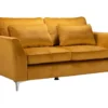 Canapé 2 Places Isla Velours Jaune Bluvel - Jaune