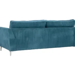 Canapé 3 Places Isla Velours Côtelé Bleu - Bleu 5 Canapé 3 Places Isla Velours Côtelé Bleu - Bleu -Promos Chesteris Boutique canape 9234889