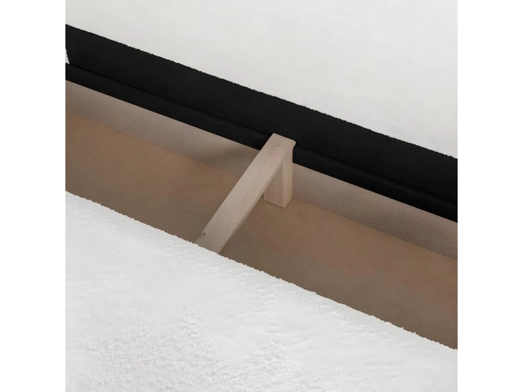 Canapé D'angle Réversible Convertible 5 Places Avec Coffre De Rangement En Tissu Bouclettes écru - Cozy 5 Canapé D'angle Réversible Convertible 5 Places Avec Coffre De Rangement En Tissu Bouclettes écru - Cozy – Image 5