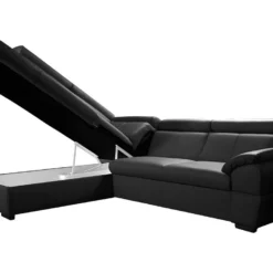 Canapé D'angle Convertible En Cuir Italien De Luxe 5/6 Places TONY, Avec Coffre, Noir, Angle Gauche 9 Canapé D'angle Convertible En Cuir Italien De Luxe 5/6 Places TONY, Avec Coffre, Noir, Angle Gauche -Promos Chesteris Boutique canape 9481799