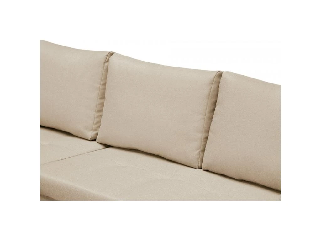 Canapé D'angle Réversible Et Convertible HELIX, Couleur Beige, 4 Places Avec Coffre De Rangement 3 Canapé D'angle Réversible Et Convertible HELIX, Couleur Beige, 4 Places Avec Coffre De Rangement – Image 3