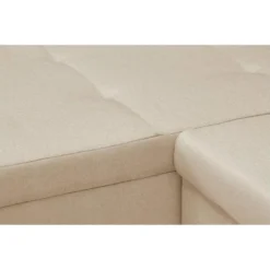 Canapé D'angle Réversible Et Convertible HELIX, Couleur Beige, 4 Places Avec Coffre De Rangement 8 Canapé D'angle Réversible Et Convertible HELIX, Couleur Beige, 4 Places Avec Coffre De Rangement -Promos Chesteris Boutique canape 9482307