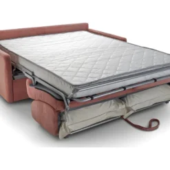 Canapé Convertible 3 Places En Velours Fines Côtes Vieux Rose - Ouverture Express - Couchage Quotidien - Matelas HD 140 - Sienne 5 Canapé Convertible 3 Places En Velours Fines Côtes Vieux Rose - Ouverture Express - Couchage Quotidien - Matelas HD 140 - Sienne -Promos Chesteris Boutique canape 9482315