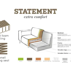 STATEMENT - Canapé 3 Places En Cuir Marron 7 STATEMENT - Canapé 3 Places En Cuir Marron -Promos Chesteris Boutique canape 9483561