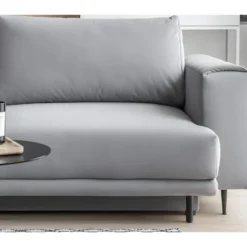 Canapé 3/4 Places Convertible Et Espace De Rangement, Gris, En Tissu De Qualité, DANY -Promos Chesteris Boutique canape 9994171