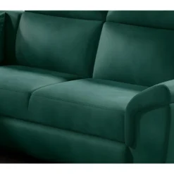 Canapé D'angle - Convertible - FELIPE VELOURS - En Tissu Luxe Vert, 5/6 Places -Promos Chesteris Boutique canape 9994529