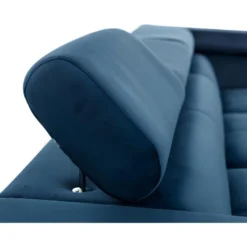 Canapé D'angle Convertible - ERIKA - En Tissu Luxe 5 Places, Bleu Et Gris, Angle Droit (vu De Face) 8 Canapé D'angle Convertible - ERIKA - En Tissu Luxe 5 Places, Bleu Et Gris, Angle Droit (vu De Face) -Promos Chesteris Boutique canape 9994771