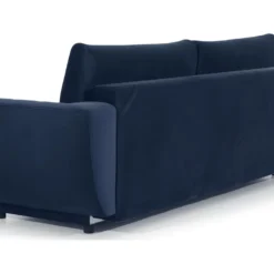 Canapé 3/4 Places Convertible - Bleu Foncé - En Tissu Velours De Qualité Luxe, MEGANE -Promos Chesteris Boutique canape 9994871