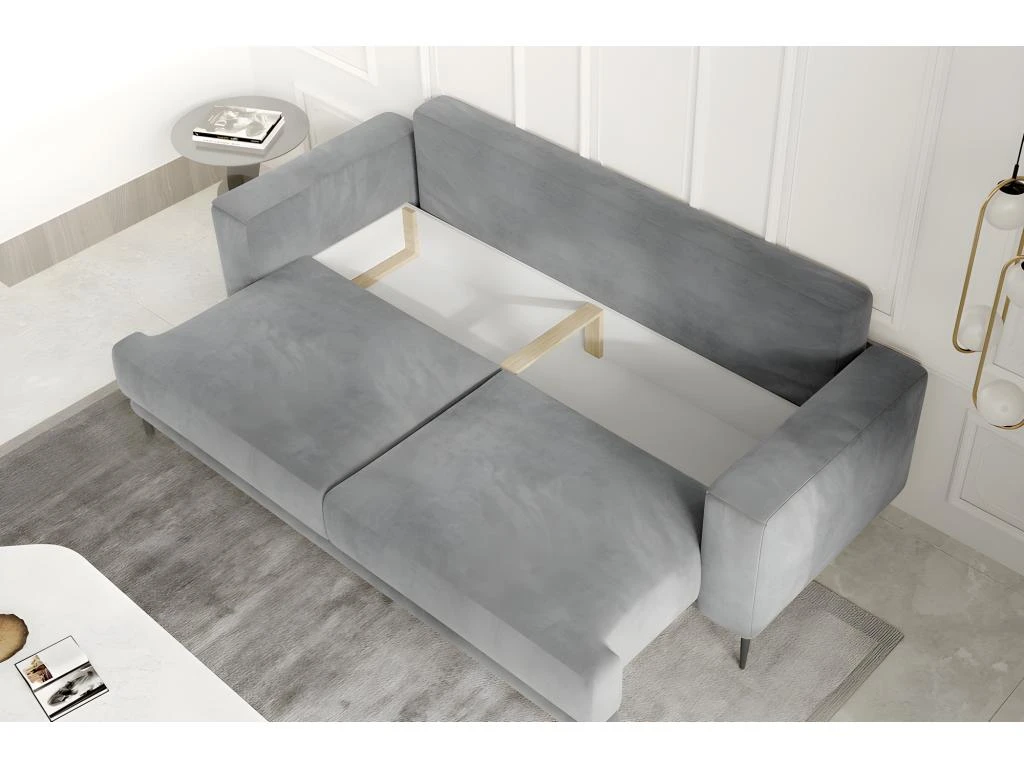 Canapé 3/4 Places Convertible Et Espace De Rangement - Rose - En Tissu De Qualité, DANY 4 Canapé 3/4 Places Convertible Et Espace De Rangement - Rose - En Tissu De Qualité, DANY – Image 4