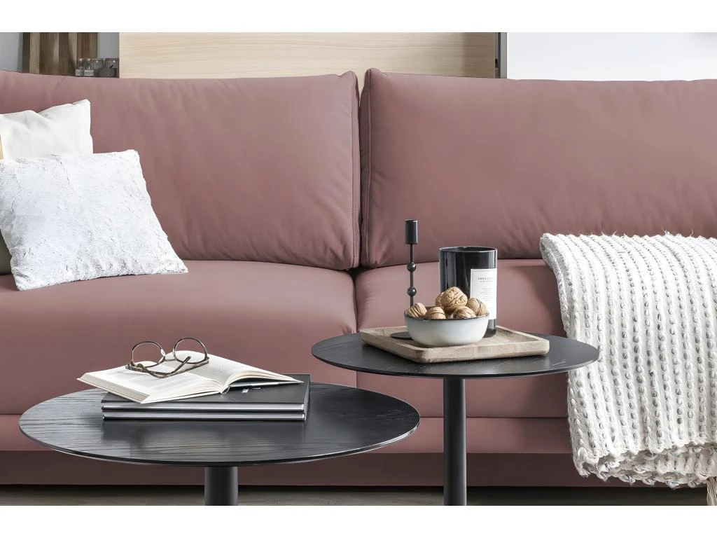 Canapé 3/4 Places Convertible Et Espace De Rangement - Rose - En Tissu De Qualité, DANY 5 Canapé 3/4 Places Convertible Et Espace De Rangement - Rose - En Tissu De Qualité, DANY – Image 5