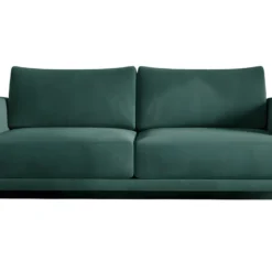 Canapé 3/4 Places Convertible Et Espace De Rangement - Vert - En Tissu De Qualité, DANY