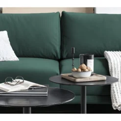 Canapé 3/4 Places Convertible Et Espace De Rangement - Vert - En Tissu De Qualité, DANY -Promos Chesteris Boutique canape 9995583