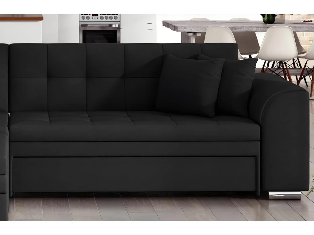 Canapé D'angle Convertible - SOHO - En Tissu De Qualité, Gris, 5/6 Places, Angle Gauche (vu De Face) 5 Canapé D'angle Convertible - SOHO - En Tissu De Qualité, Gris, 5/6 Places, Angle Gauche (vu De Face) – Image 5