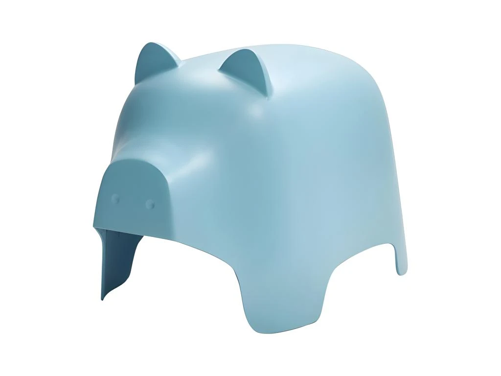 Chaise Enfant En Plastique Bleu - COCHON 1 Chaise Enfant En Plastique Bleu - COCHON