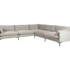 SUMMER - Grand Canapé 7 Places En Tissu Beige -Promos Chesteris Boutique ensemble canape 10004537