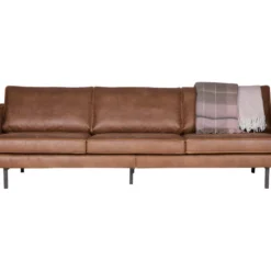 RODEO - Canapé 4 Places En Eco Cuir Marron -Promos Chesteris Boutique ensemble canape 13263067