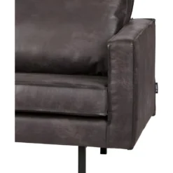 RODEO - Canapé 2 Places En Cuir Noir -Promos Chesteris Boutique ensemble canape 13263303