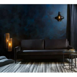 HOUDA - Canapé 3 Places En Aspect Cuir Anthracite 9 HOUDA - Canapé 3 Places En Aspect Cuir Anthracite -Promos Chesteris Boutique ensemble canape 9490371