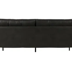 RODEO - Canapé Vintage 3 Places En Cuir Noir -Promos Chesteris Boutique ensemble canape 9490585