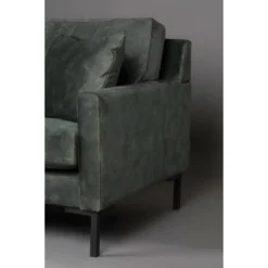 HOUDA - Canapé 3 Places En Aspect Cuir Gris/vert 8 HOUDA - Canapé 3 Places En Aspect Cuir Gris/vert -Promos Chesteris Boutique ensemble canape 9490595