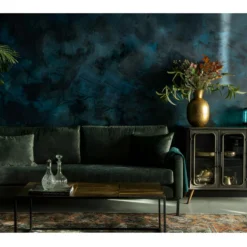 HOUDA - Canapé 3 Places En Aspect Cuir Gris/vert 9 HOUDA - Canapé 3 Places En Aspect Cuir Gris/vert -Promos Chesteris Boutique ensemble canape 9490597