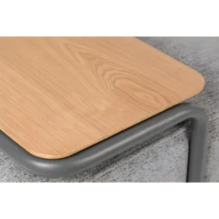 STAR - Méridienne En Tissu Gris Et Rose -Promos Chesteris Boutique ensemble canape 9490751