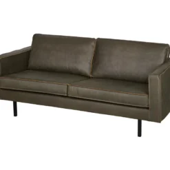 RODEO - Canapé 2 Places En Cuir Vert -Promos Chesteris Boutique ensemble canape 9490841