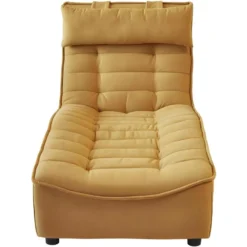 Fauteuil Méridienne Design "Calima" 152cm Jaune
