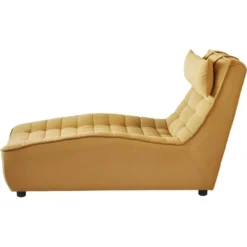 Fauteuil Méridienne Design "Calima" 152cm Jaune -Promos Chesteris Boutique fauteuil 14218797