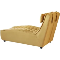 Fauteuil Méridienne Design "Calima" 152cm Jaune -Promos Chesteris Boutique fauteuil 14218799