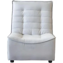 Fauteuil Design "Calima" 90cm Gris Clair
