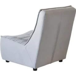 Fauteuil Design "Calima" 90cm Gris Clair -Promos Chesteris Boutique fauteuil 14221197