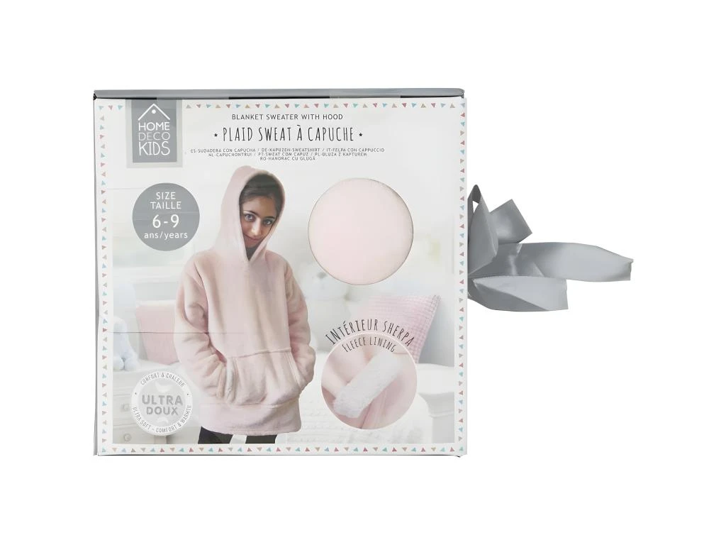 Sweat à Capuche D'intérieur En Sherpa Enfant 6/9 Ans 3 Sweat à Capuche D'intérieur En Sherpa Enfant 6/9 Ans – Image 3