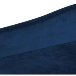 Chaise Longue Côté Droit En Velours Bleu LUIRO 17 Chaise Longue Côté Droit En Velours Bleu LUIRO -Promos Chesteris Boutique meridienne 11795529