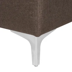 Chaise Longue En Tissu Marron Foncé ABERDEEN -Promos Chesteris Boutique meridienne 11796247