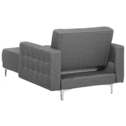 Chaise Longue En Tissu Gris Clair ABERDEEN -Promos Chesteris Boutique meridienne 11796577