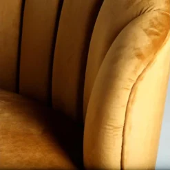 Méridienne En Acier Et Velours En Jaune Moutarde 153x82x83 -Promos Chesteris Boutique meridienne 12536781