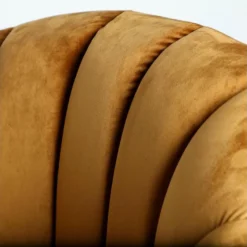 Méridienne En Acier Et Velours En Jaune Moutarde 153x82x83 -Promos Chesteris Boutique meridienne 12536783