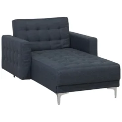 Chaise Longue En Tissu Gris Foncé ABERDEEN -Promos Chesteris Boutique meridienne 14838281