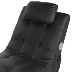 Chaise Longue En Cuir PU Noir Avec Haut Parleur Bluetooth Et Port USB SIMORRE -Promos Chesteris Boutique meridienne 16200327