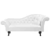 Méridienne Chesterfield Blanche Côté Droit LATTES
