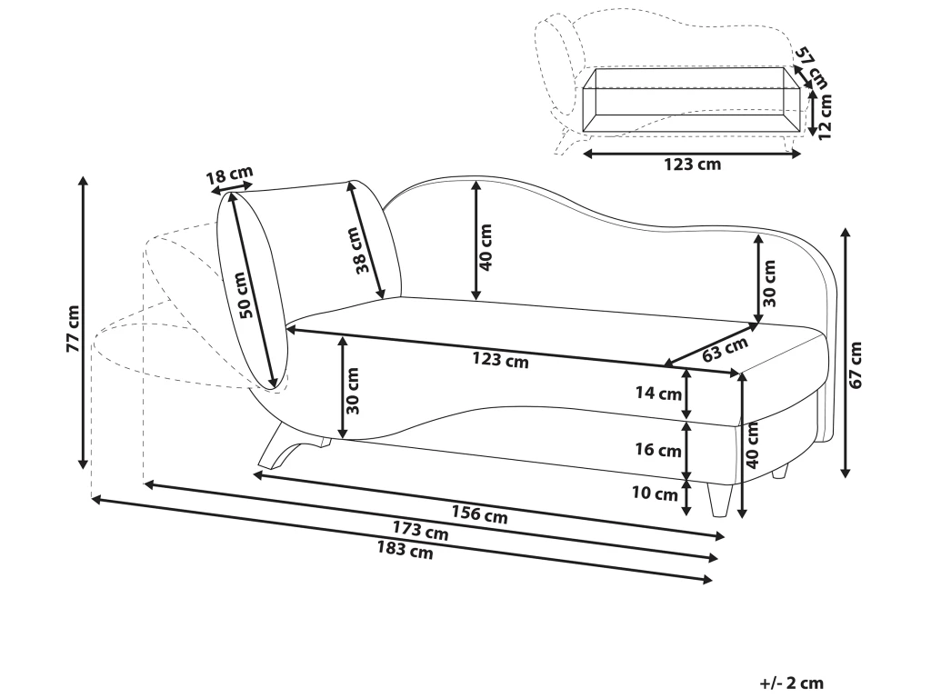 Chaise Longue Côté Gauche En Velours Gris Clair MERI 3 Chaise Longue Côté Gauche En Velours Gris Clair MERI – Image 3