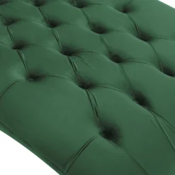 Chaise Longue En Velours Vert Foncé MURET -Promos Chesteris Boutique meridienne 16206349