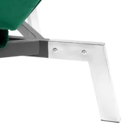 Chaise Longue Réglable Vert émeraude LOIRET -Promos Chesteris Boutique meridienne 16206481