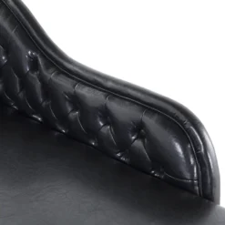 Méridienne Capitonnée En Cuir PU Noir NIMES 16 Méridienne Capitonnée En Cuir PU Noir NIMES -Promos Chesteris Boutique meridienne 16439453