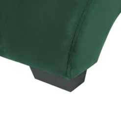 Chaise Longue En Velours Vert Avec Port USB Et Haut-parleur Bluetooth SIMORRE -Promos Chesteris Boutique meridienne 16671283