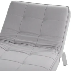 Chaise Longue Réglable Gris Clair LOIRET -Promos Chesteris Boutique meridienne 16671681